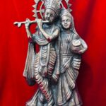 Radha Krishna Statue – Big | Black Metal
