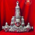 Venkateshwara Swamy Wall Hanging in Black Metal